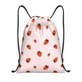 thumbnail image 1 of Wukai Strawberry Drawstring Backpack Bag Sport Gym Sackpack Large Size String Backpack Cinch for Women Men-Medium, 1 of 6