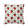 thumbnail image 1 of Wukai Strawberry Premium Polyester Fleece Pillow Covers with Hidden Zipper Closure,Luxuriously Soft and Durable-18"x18", 1 of 7