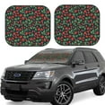 thumbnail image 1 of Wukai Strawberry Print Windshield Sun Shade, Car Front Window Shades Sunshade Cover Sun Visor Shield Block Automotive Interior Protector Blocks UV Rays-Large, 1 of 6