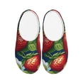 thumbnail image 1 of Wukai Strawberry2 Print Women's Indoor Bedroom Slipper Slip On Shoes, Unisex House Shoes with Anti-Skid Sole for Men, Gift for Women Men-46/47, 1 of 7