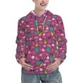 thumbnail image 1 of Wukai Summer Flamingo Print Womens Hoodies Fleece Sweatshirts Long Sleeve Sweaters Pullover Fall Outfits Winter Clothes-XX-Large, 1 of 7