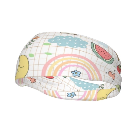 Wukai Summer Rabbit Sports sweatband,Men & Women Sweatband Headband for Running, Cross Training, Racquetball, Working Out