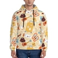 thumbnail image 1 of Wukai Summer Travel Print Men Hoodies Fleece Sweatshirts Long Sleeve Sweaters Pullover Fall Outfits Winter Clothes-3X-Large, 1 of 7