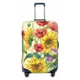 thumbnail image 1 of Wukai Sunflower Cornflower Poppy Elastic Luggage Cover: Personalized Protection for Your Suitcase - Fits 19~29-inch, Washable & Durable Travel Companion-, 1 of 8