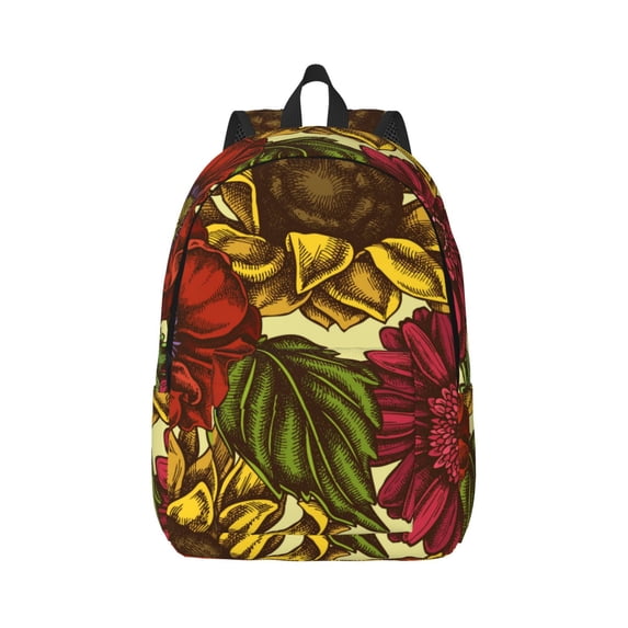 Wukai Sunflower Paper Reusable Cosmetic bag,Travel Toiletry Organizer Capacity,Waterproof Puzzle Bags