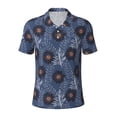 thumbnail image 1 of Wukai Sunflowers Men’s Polo Shirts,Quick-Dry Athletic Shirt,Classic Fit Shirts-XX-Large, 1 of 8