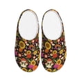 thumbnail image 1 of Wukai Sunflowers Mushrooms Print Women's Indoor Bedroom Slipper Slip On Shoes, Unisex House Shoes with Anti-Skid Sole for Men, Gift for Women Men-46/47, 1 of 7