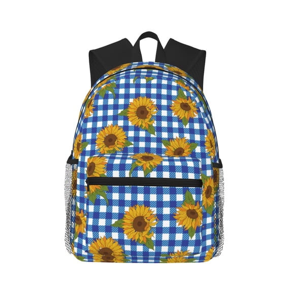Wukai Sunflowers Versatile Backpack:Spacious,Organized,Comfortable,Ideal for Travel and Everyday Use with Multiple Pockets and Padded Straps