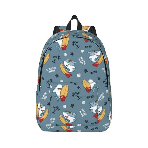 Wukai Surf Shark Paper Reusable Cosmetic bag,Travel Toiletry Organizer Capacity,Waterproof Puzzle Bags
