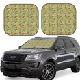 thumbnail image 1 of Wukai Taco Print Windshield Sun Shade, Car Front Window Shades Sunshade Cover Sun Visor Shield Block Automotive Interior Protector Blocks UV Rays-Small, 1 of 6