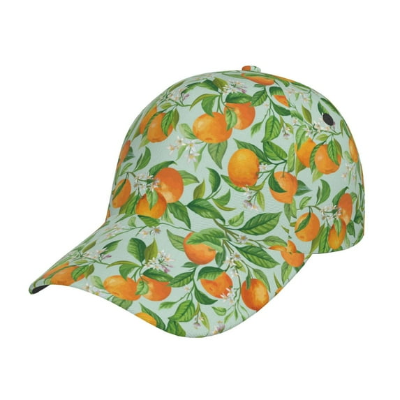 Wukai Tangerine Baseball Cap: Comfortable, Stylish, and Adjustable Hat for Sports, Daily Wear, and Outdoor Activities-One Size
