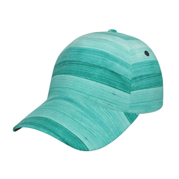 Wukai Teal Turquoise Baseball Cap: Comfortable, Stylish, and Adjustable Hat for Sports, Daily Wear, and Outdoor Activities-One Size
