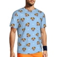 thumbnail image 1 of Wukai Terrier Print Men's Short-Sleeved Mesh T-Shirt,Quick-Dry Short Sleeve Workout T-Shirt-X-Large, 1 of 8