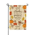 thumbnail image 1 of Wukai Thanksgiving With A Grateful Heart Garden Flags Double Sided Welcome Garden Yard House Flags Outside Outdoor House (Only Flag), 1 of 8