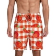 thumbnail image 1 of Wukai Tomatoes And Chili Men’s Short Pajama Pants With Pockets Soft Sleep Pj Shorts for Men-, 1 of 6