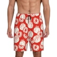thumbnail image 1 of Wukai Tomatoes Men’s Short Pajama Pants With Pockets Soft Sleep Pj Shorts for Men-Small, 1 of 6