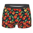 thumbnail image 1 of Wukai Tomatoes Print Men’s Underwear Breathable Boxer Briefs,&nbsp;Moisture Wicking & Breathable-X-Large, 1 of 7