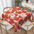thumbnail image 1 of Wukai Tomatoes Waterproof Tablecloth for Kitchen Dining, Fits Square Tables for 2-4 Seats -54"x54", 1 of 7