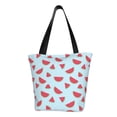 thumbnail image 1 of Vsdgher Watermelon print Reusable Shopping Grocery Bags for Women Shopping with Pouch Foldable Pouch Lightweight Polyester Fabric, 1 of 6
