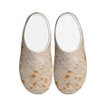 thumbnail image 1 of Wukai Tortilla Print Women's Indoor Bedroom Slipper Slip On Shoes, Unisex House Shoes with Anti-Skid Sole for Men, Gift for Women Men-37/38, 1 of 7