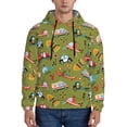 thumbnail image 1 of Wukai Transportation Prints Print Men Hoodies Fleece Sweatshirts Long Sleeve Sweaters Pullover Fall Outfits Winter Clothes-X-Large, 1 of 7