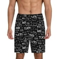 thumbnail image 1 of Wukai Travel The World Men’s Short Pajama Pants With Pockets Soft Sleep Pj Shorts for Men-Small, 1 of 6