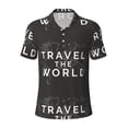 thumbnail image 1 of Wukai Travel The World1 Men’s Polo Shirts,Quick-Dry Athletic Shirt,Classic Fit Shirts-X-Large, 1 of 8