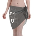 thumbnail image 1 of Wukai Travel The World1 Women’s Short Sarongs Beach Wrap Bikini Bottom Short Skirt Chiffon Scarf for Swimwear, 1 of 4