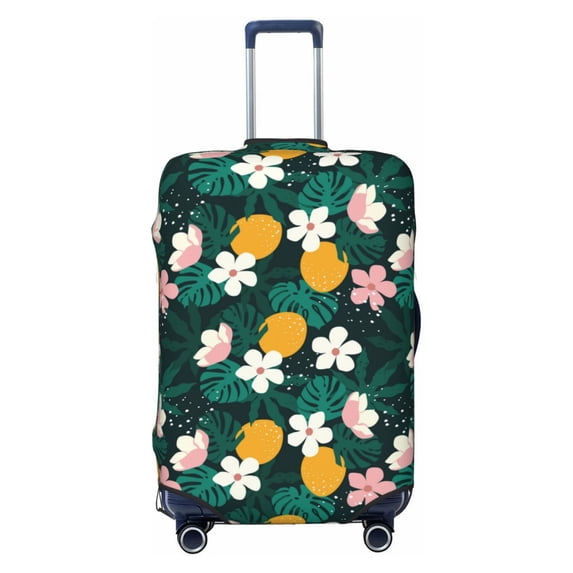 Wukai Tropical Fruit Elastic Luggage Cover: Personalized Protection for Your Suitcase - Fits 19~29-inch, Washable & Durable Travel Companion-X-Large