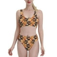 thumbnail image 1 of Vsdgher Womens High Waisted Bikini Sets Two Piece Swimsuit Dog Print Tummy Control Bathing Suit-Small, 1 of 8