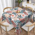 thumbnail image 1 of Wukai Tropical Leaves Waterproof Tablecloth for Kitchen Dining, Fits Square Tables for 2-4 Seats -54"x54", 1 of 7