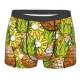 thumbnail image 1 of Wukai Tropical Summer Fruit Print Men’s Underwear Breathable Boxer Briefs,&nbsp;Moisture Wicking & Breathable-Small, 1 of 7