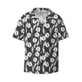 thumbnail image 1 of Wukai Tulips Flowers Men's Casual Short-Sleeve Button Down Shirt - Lightweight Summer Dress Shirt for Daily Wear-XX-Large, 1 of 7