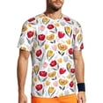 thumbnail image 1 of Wukai Tulips Flowers Print Men's Short-Sleeved Mesh T-Shirt,Quick-Dry Short Sleeve Workout T-Shirt-6X-Large, 1 of 8