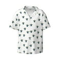 thumbnail image 1 of Wukai Turtle Men's Casual Short-Sleeve Button Down Shirt - Lightweight Summer Dress Shirt for Daily Wear-Medium, 1 of 7