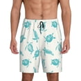 thumbnail image 1 of Wukai Turtle Men’s Short Pajama Pants With Pockets Soft Sleep Pj Shorts for Men-Large, 1 of 6