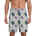 thumbnail image 1 of Wukai Turtle Men’s Short Pajama Pants With Pockets Soft Sleep Pj Shorts for Men-Large, 1 of 6