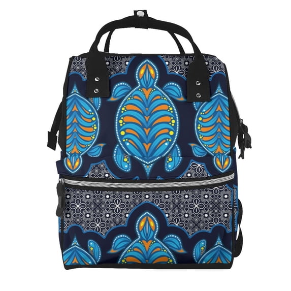 Wukai Turtle Mummy Backpac, Diaper Bag Purse Breast Pump Bag Purse Diaper Bag for swim,gym,workout,large capacity backpack