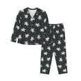 thumbnail image 1 of Wukai Turtle Print Women's Pajama Set - Soft Long Sleeve Sleepwear for Comfort and Style-Medium, 1 of 9
