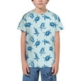thumbnail image 1 of Wukai Turtle Youth Unisex Short Sleeve T-Shirt for Boys, Girls, Teens, and Kids-X-Small, 1 of 7