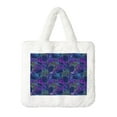 thumbnail image 1 of Wukai Turtles Print Plush Underarm Bag, Ladies Fluffy Shoulder Bag, Women Furry Flower Tote Bag Plush Handbag for Autumn and Winter, 1 of 7