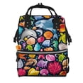 thumbnail image 1 of Wukai Underwater Diving Animals Mummy Backpac,&nbsp;Diaper Bag Purse Breast Pump Bag Purse Diaper Bag for swim,gym,workout,large capacity backpack, 1 of 5