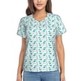 thumbnail image 1 of Wukai Utensiles Classic V-Neck T-Shirt for Women: Comfortable, Stylish, and Versatile Wardrobe Essential-X-Large, 1 of 7