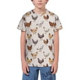 thumbnail image 1 of Wukai Various Chicken Youth Unisex Short Sleeve T-Shirt for Boys, Girls, Teens, and Kids-Medium, 1 of 7