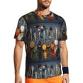 thumbnail image 1 of Wukai Various Herbs And Spices In Spoons Print Men's Short-Sleeved Mesh T-Shirt,Quick-Dry Short Sleeve Workout T-Shirt-Small, 1 of 8