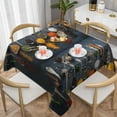 thumbnail image 1 of Wukai Various Herbs And Spices In Spoons Waterproof Tablecloth for Kitchen Dining, Fits Square Tables for 2-4 Seats -54"x54", 1 of 7
