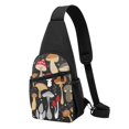 thumbnail image 1 of Wukai Various Mushrooms Versatile Chest Bag with Adjustable Strap and Multiple Pockets for Daily Use, Outdoor Sports, Shopping, and Excursions, 1 of 6
