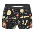 thumbnail image 1 of Wukai Vegetable Quiche Print Men’s Underwear Breathable Boxer Briefs,&nbsp;Moisture Wicking & Breathable-XX-Large, 1 of 7