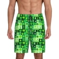 thumbnail image 1 of Wukai Vegetables Men’s Short Pajama Pants With Pockets Soft Sleep Pj Shorts for Men-X-Large, 1 of 6