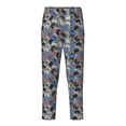 thumbnail image 1 of Wukai Video Game Print Teenagers' Pajama Pant Sleep Pajama Lounge Pant PJ Bottoms with Pockets and Button Fly(Available in Big & Tall)-Small, 1 of 6